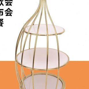 展示架蛋糕架点心甜品台点心架多层摆件不锈钢搁架自助餐摆台冷餐