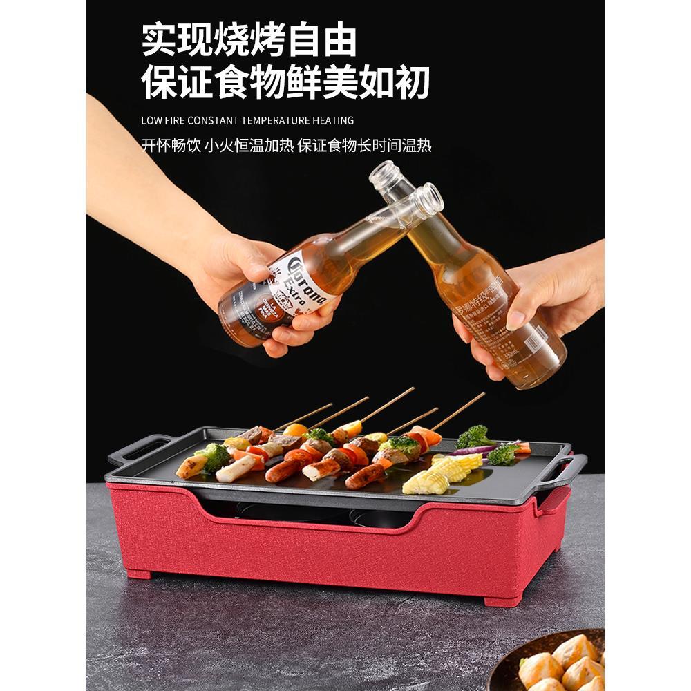 烧烤保温炉烤串保温盘热串炉神器商用烧烤炉不粘烤盘加热盘定制