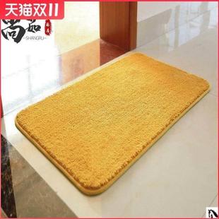 家用金黄色地垫门垫进门浴室门口吸水红色喜庆脚垫卫生间地毯垫子