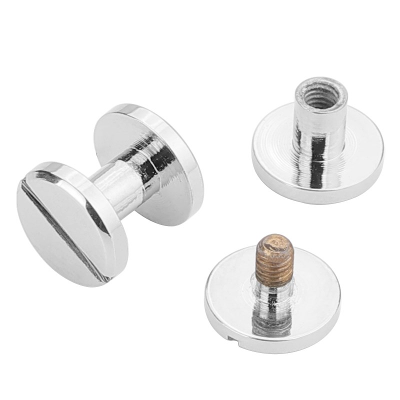 热销双面全铜皮带螺丝钉金色铆钉配件包包肩带五金皮具固定子母扣