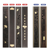 热销黑檀木嵌铜家用室内檀香炉 实木质线香盒焚香插沉香熏香炉卧