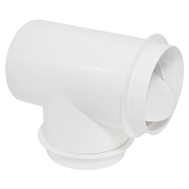 热销T型200-200-200mm三通双止逆阀排气扇油烟机排风软管铝箔烟管