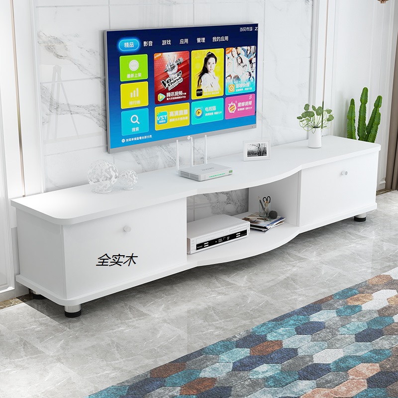 热销实木电视柜落地柜机上盒路由器电视背景墙柜现代简约全实木电