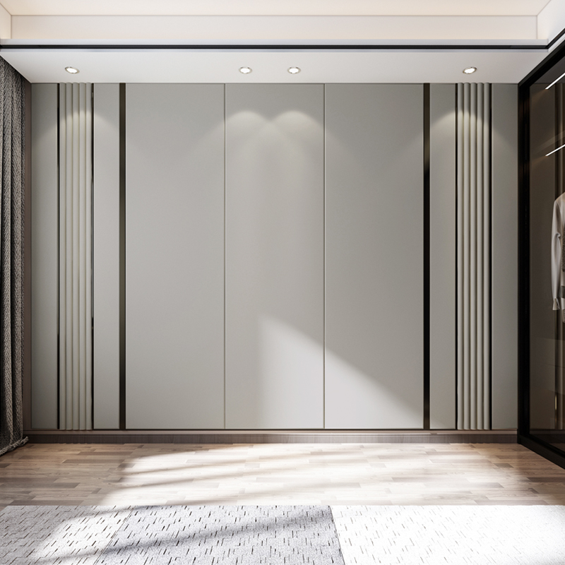 热销现代简约客厅电视硬包背景墙不锈钢沙发卧室床头格栅软包背景