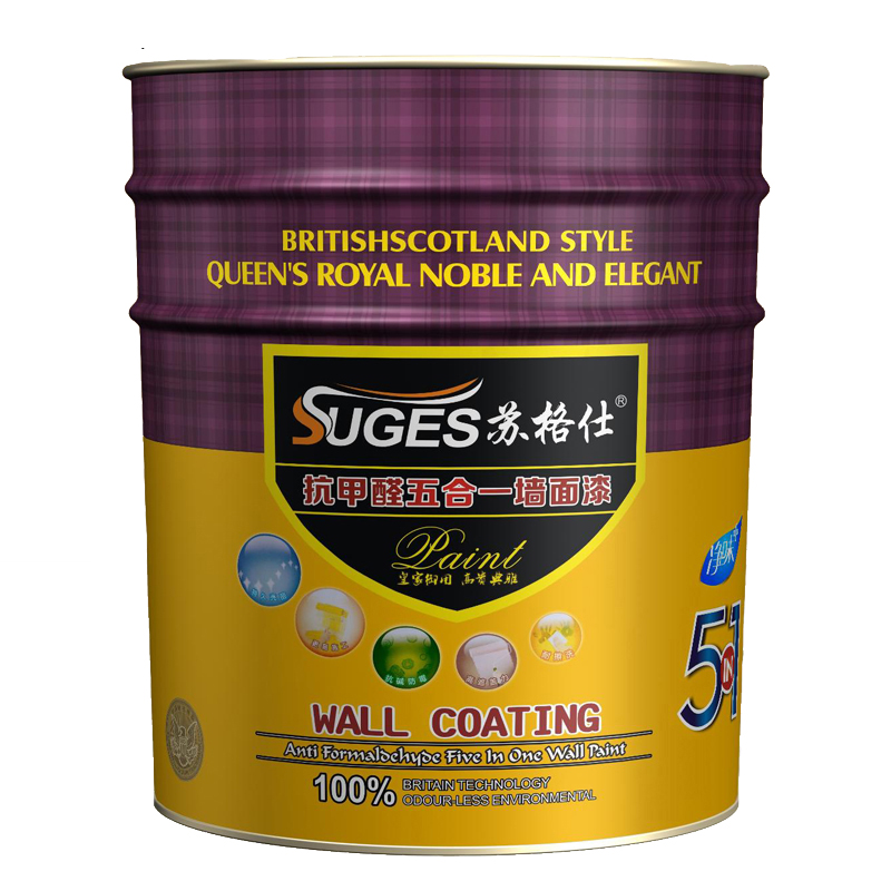 热销苏格仕水性乳胶漆内墙漆室内涂料白色彩色墙面翻新漆家用自刷