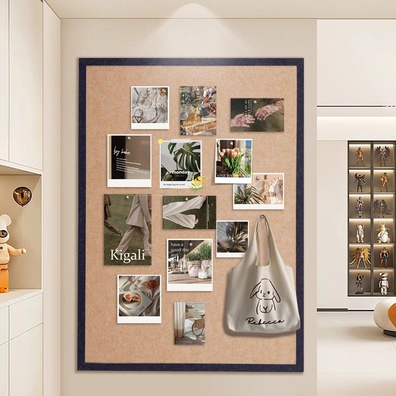 热销毛毡板照片墙背景板挂墙相片框展示板羊毛毡版墙贴软木板免打