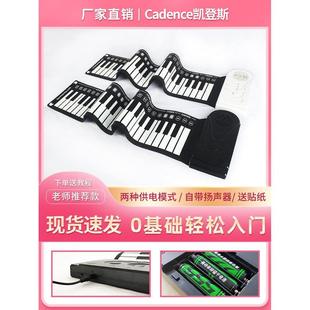 折叠软键盘练习简易幼师家用 手卷钢琴49键儿童电子琴初学者便携式