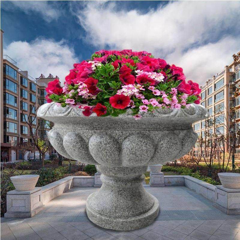 仿石雕庭院装饰组合定制创意欧式花钵圆形玻璃钢花盆别墅园林艺术,家居饰品,花盆,淘宝优惠券,粉丝福利购,淘宝优惠卷