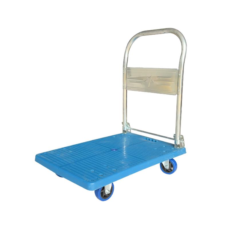 小推车拉货加厚可折叠平板搬运车载重静音轻便四轮六轮平板手推车