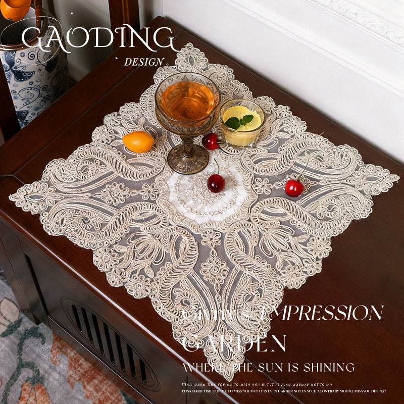 福利清仓】外贸出口刺绣餐垫桌垫花瓶装饰垫子高奢镂空防护多用垫,居家布艺,餐垫,淘宝优惠券,粉丝福利购,淘宝优惠卷
