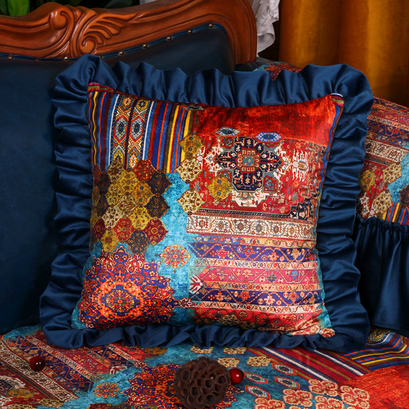 高级感抱枕靠垫美式轻奢靠背枕氛围感印花沙发床头家居造型枕含芯,居家布艺,靠垫/抱枕,淘宝优惠券,粉丝福利购,淘宝优惠卷