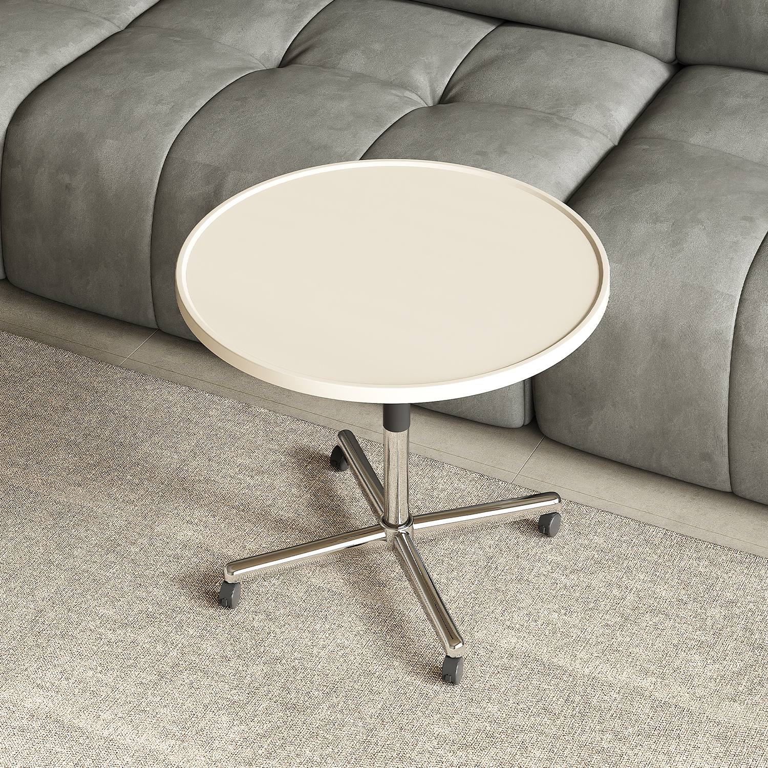 沙发边几带轮子可移动客厅家用