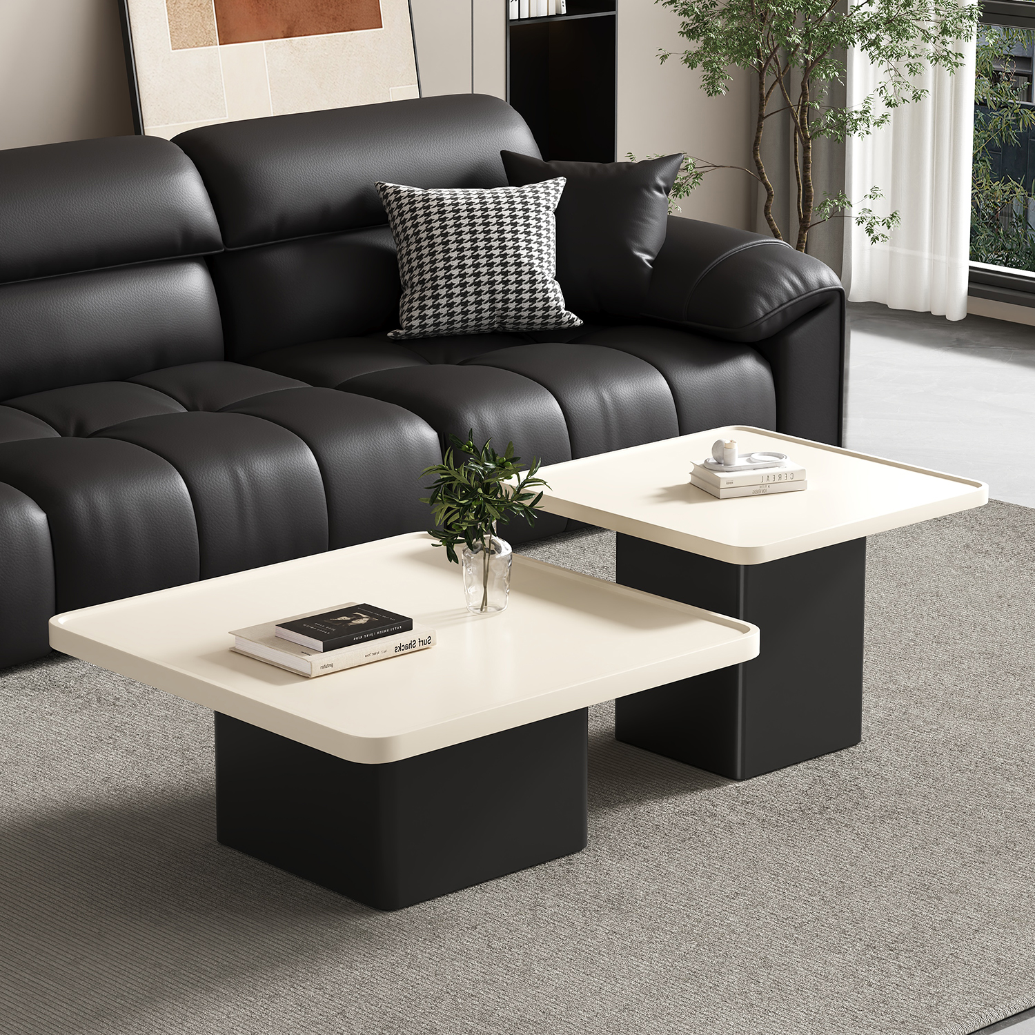 奶油风茶几客厅家用2025新款