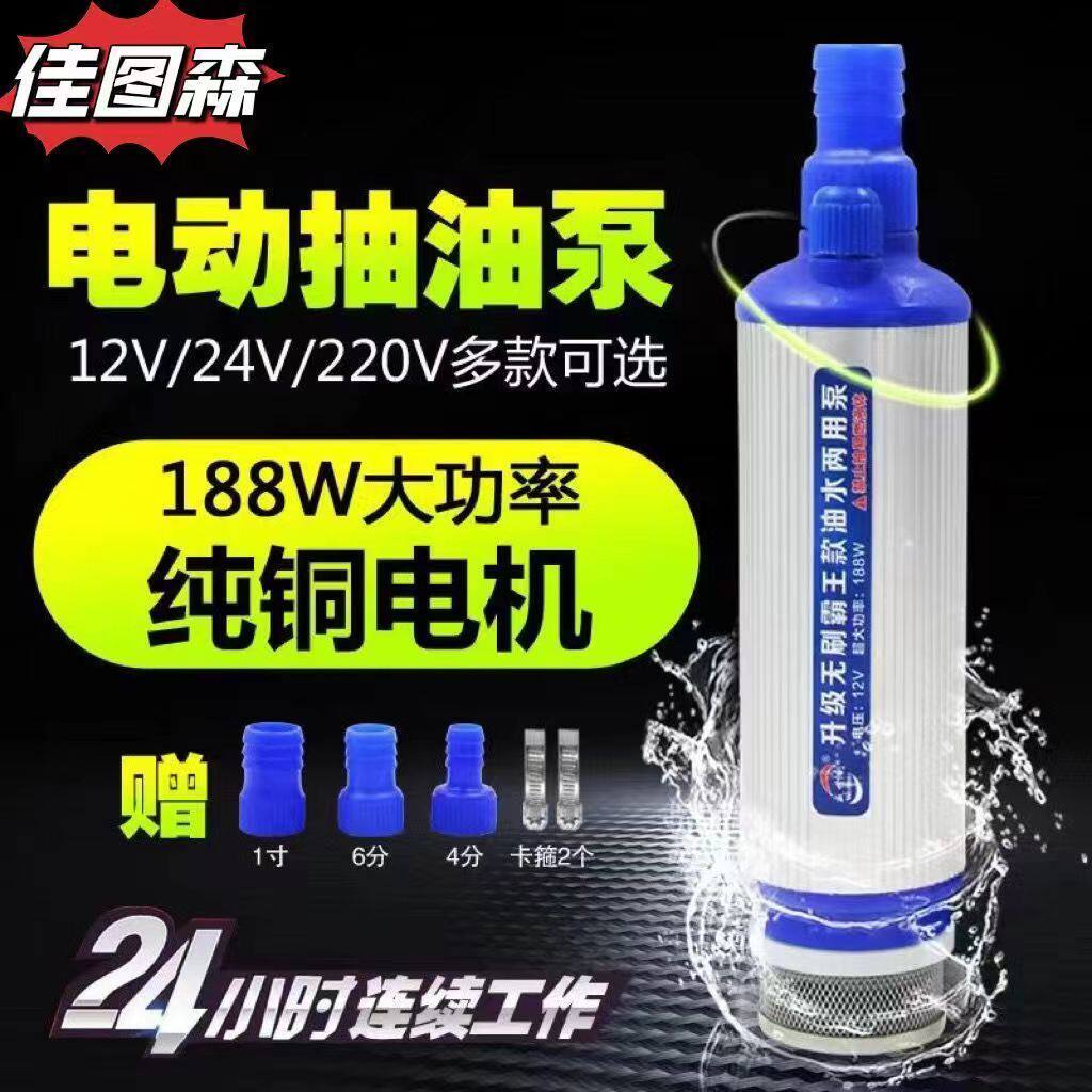 加油枪抽油泵柴油12V电动24伏加油机加油泵自吸泵潜水油泵油抽子