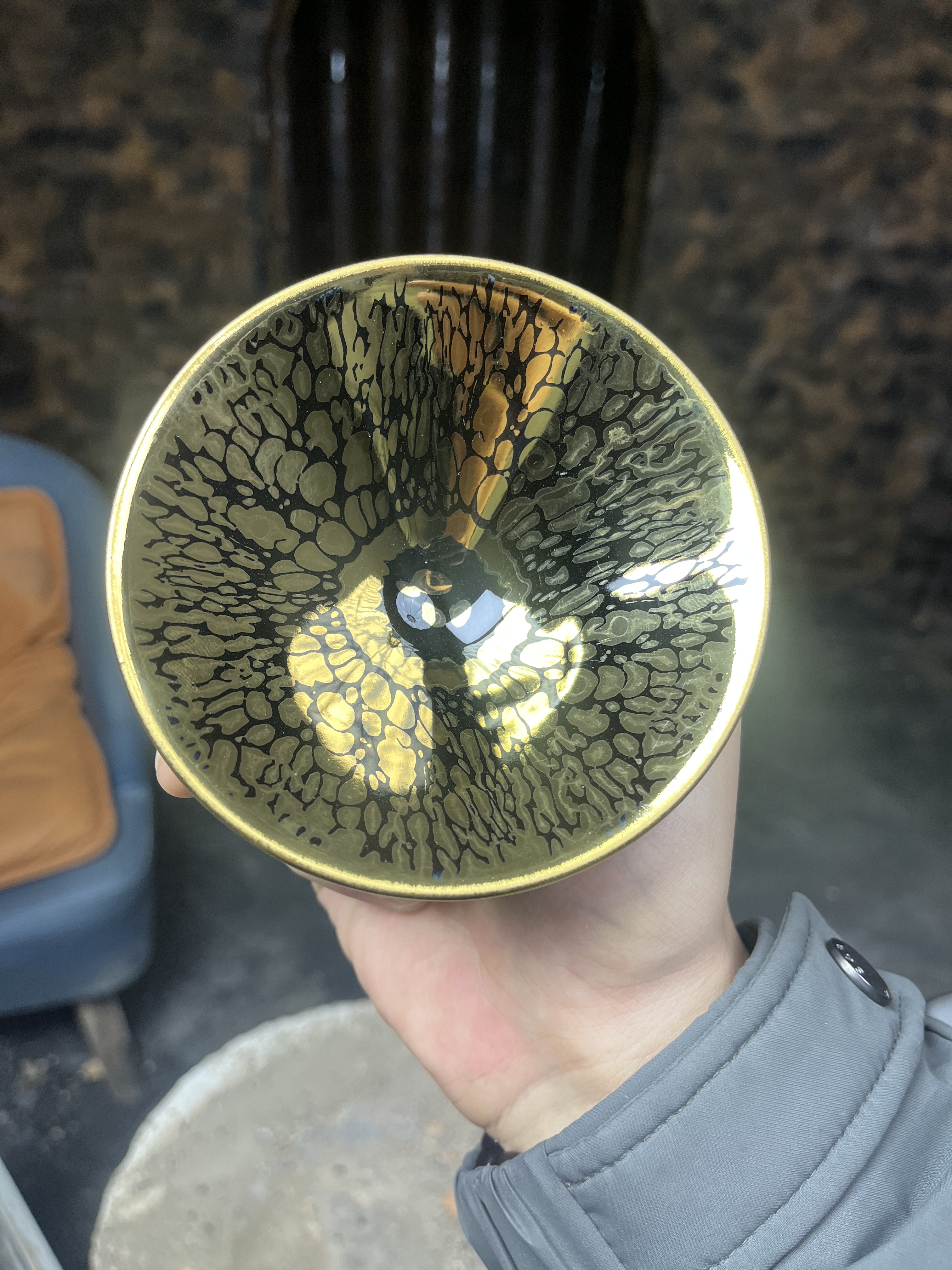 日进斗金金油滴茶器主人杯