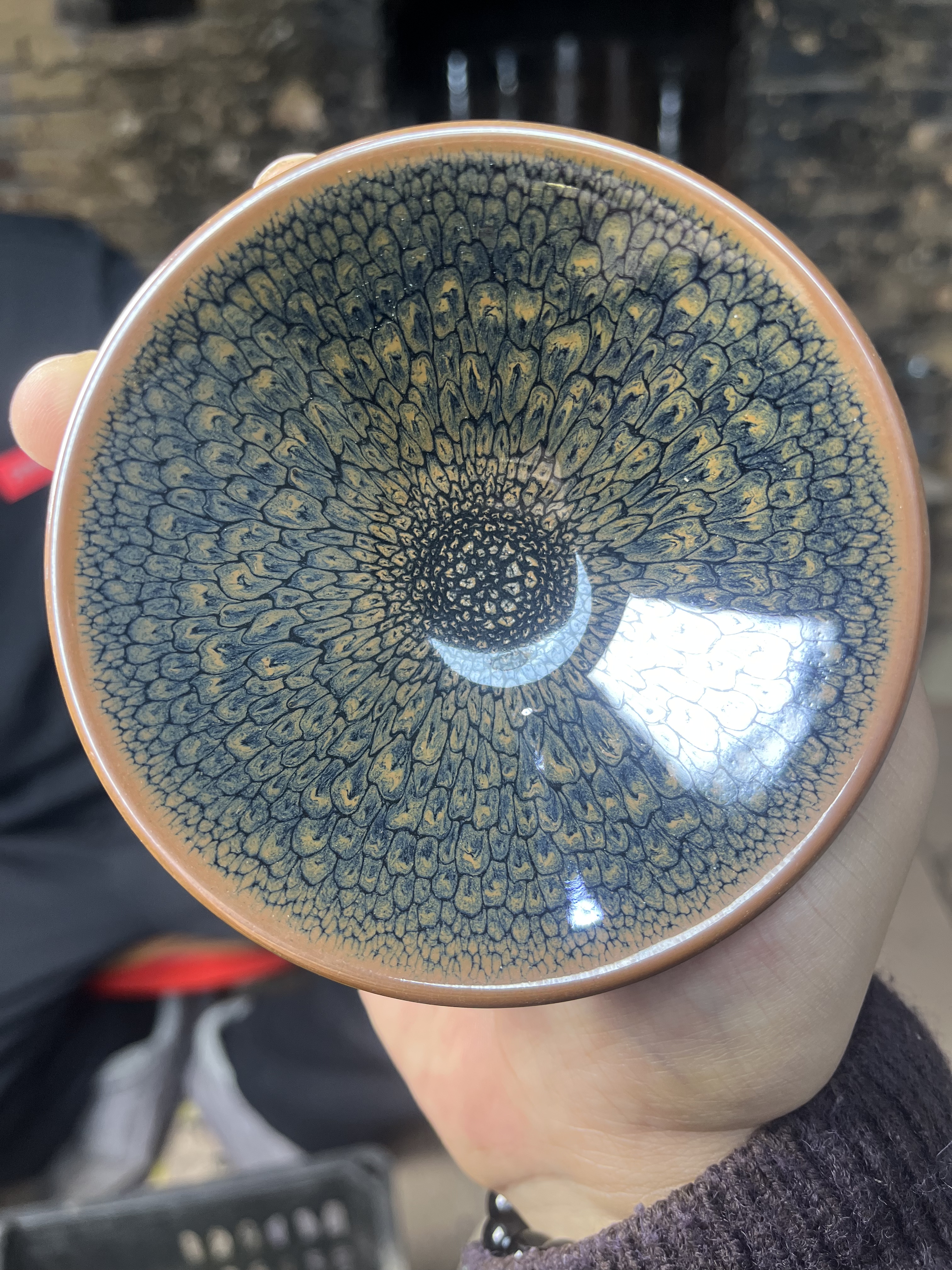 水墨鹧鸪茶器主人杯