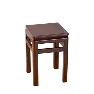 全实木四方凳家用餐桌凳可叠放原木凳饭店凳中式仿古板凳学生木凳