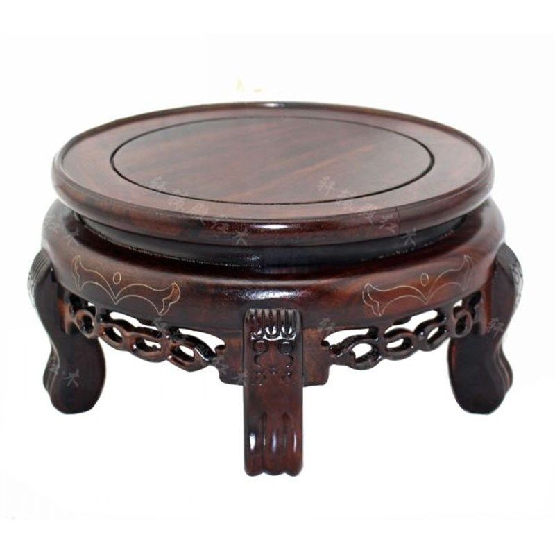 实木落地花架客厅室内圆形花瓶花盆佛像鱼缸奇石头木质摆件底座,住宅家具,花架/花几,淘宝优惠券,粉丝福利购,淘宝优惠卷