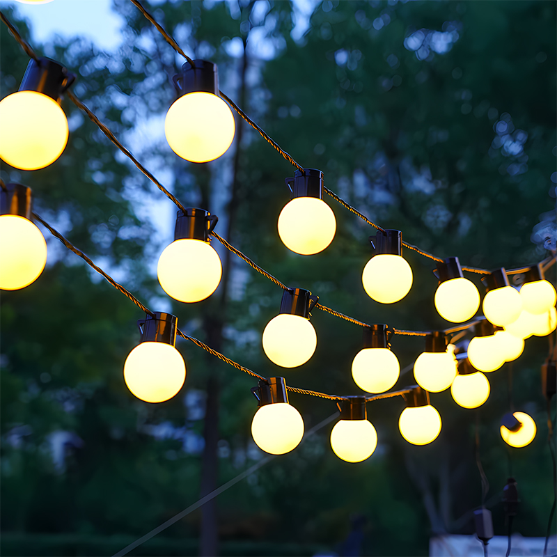 户外露营气氛灯led装饰灯带太阳能庭院彩灯灯串室外帐篷灯泡防水