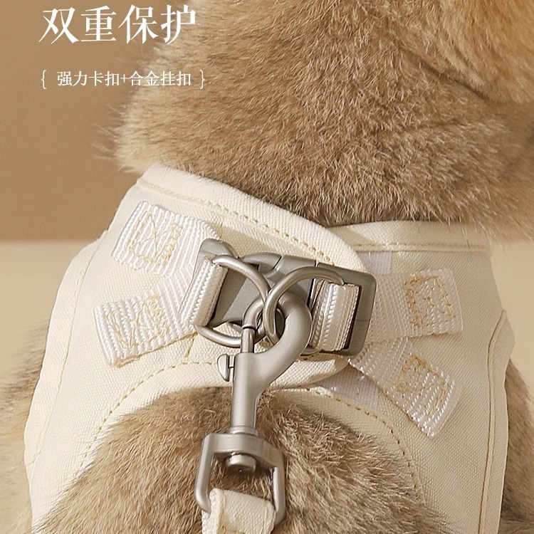 猫咪牵引绳宠物胸背带背心式防挣脱猫绳子遛猫绳溜猫链子外出专用