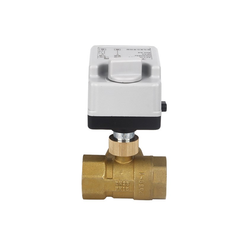 太阳能电磁阀电动ADC12V24V220V空调温控二通三通球阀常开闭球阀