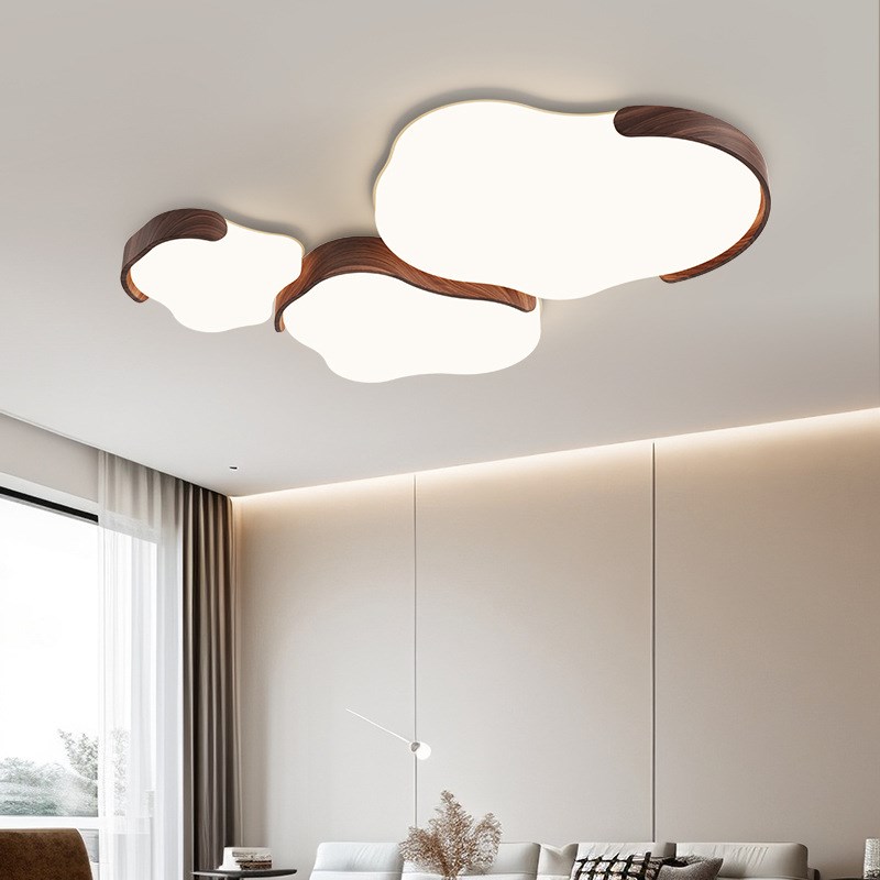 简约现代客厅云朵吸顶灯2025新款奶油风高级大气卧室全屋套餐灯具