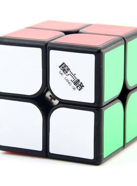 奇艺魔方格无瑕M磁力版二阶魔方黑色 专业竞速比赛磁力定位2阶