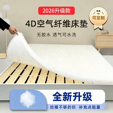 4D空气纤维床垫家用卧室榻榻米床垫可水洗单人学生透气防潮床垫