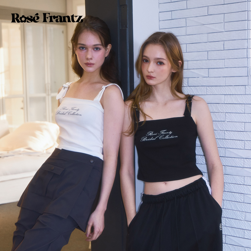 蔡依林同款RoseFrantz2025夏季新款辣妹吊带背心女内搭外穿短上衣