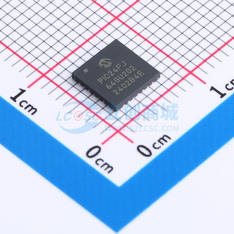 单片机(MCU/MPU/SOC) PIC24FJ64GU202-I/ML QFN-28 MICROCHIP(美