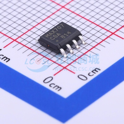 监控和复位芯片 MAX707CSA+T SO-8 MAXIM(美信) 电子元件原装正品