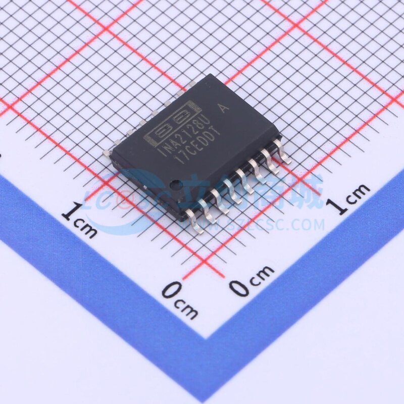 仪表放大器 INA2128UA SOIC-16 TI/德州 电子元器件配单原装正品