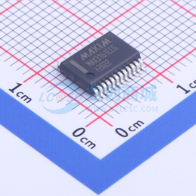 RS-485/RS-422芯片 MAX3161EEAG+T SSOP-24 MAXIM(美信) 原装正品