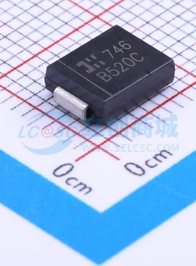肖特基二极管 B520C-13-F DO-214AB DIODES(美台) 电子元器件配单