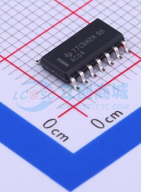 反相器 SN74AC04DR SOIC-14 TI/德州 电子元器件配单原装正品