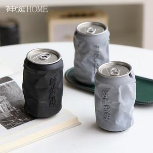 潮流轻奢大号客厅办公室家用烟缸有盖防飞灰ins风 烟灰缸创意个性