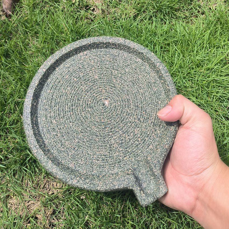 天然青石婴儿辅食研磨器磨盘宝宝副食品工具手动果泥研磨碗儿童肉