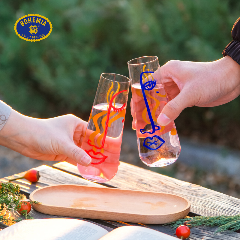 创意个性香槟杯一对情侣酒杯家用