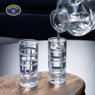 捷克进口BOHEMIA水晶玻璃白酒杯一口杯 家用创意小号烈酒杯 欧式