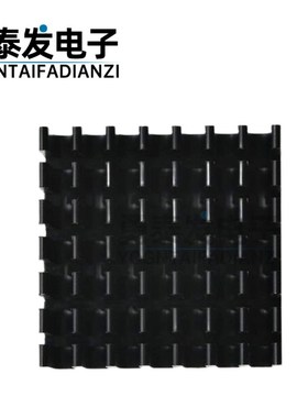 散热片 22*22*10MM(黑色开槽)优质散热器 路由CPU散热片