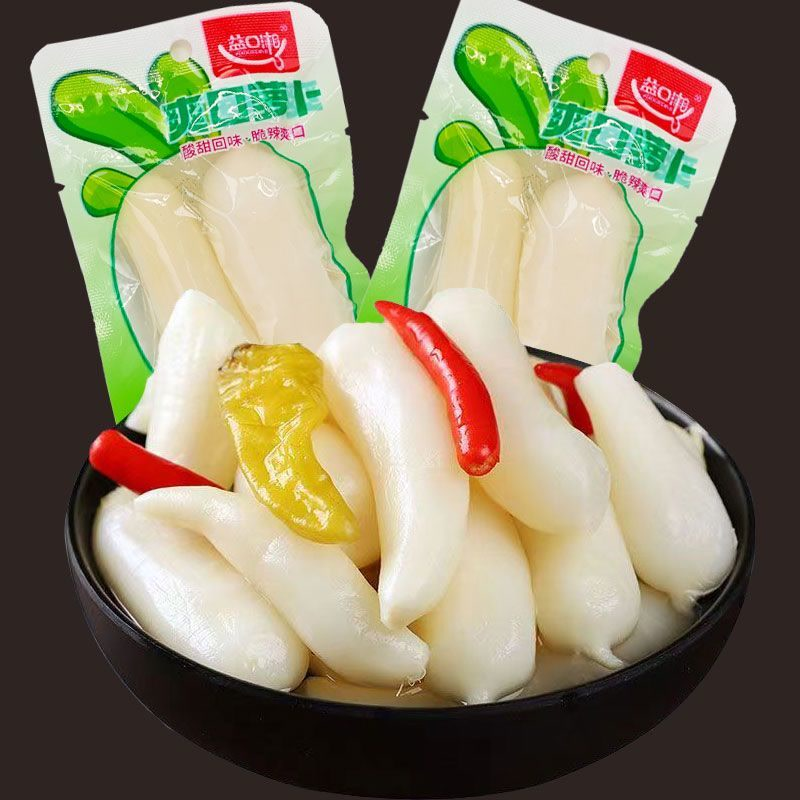 网红馋萝卜头泡椒酸辣脆爽口开胃下饭菜萝卜条泡菜休闲零食批发