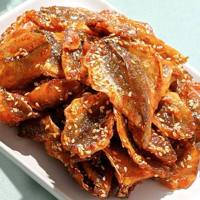 北海特产多味鱼开心炭烤鱼片红娘鱼干蜜汁香辣网红即食嘴馋小零食