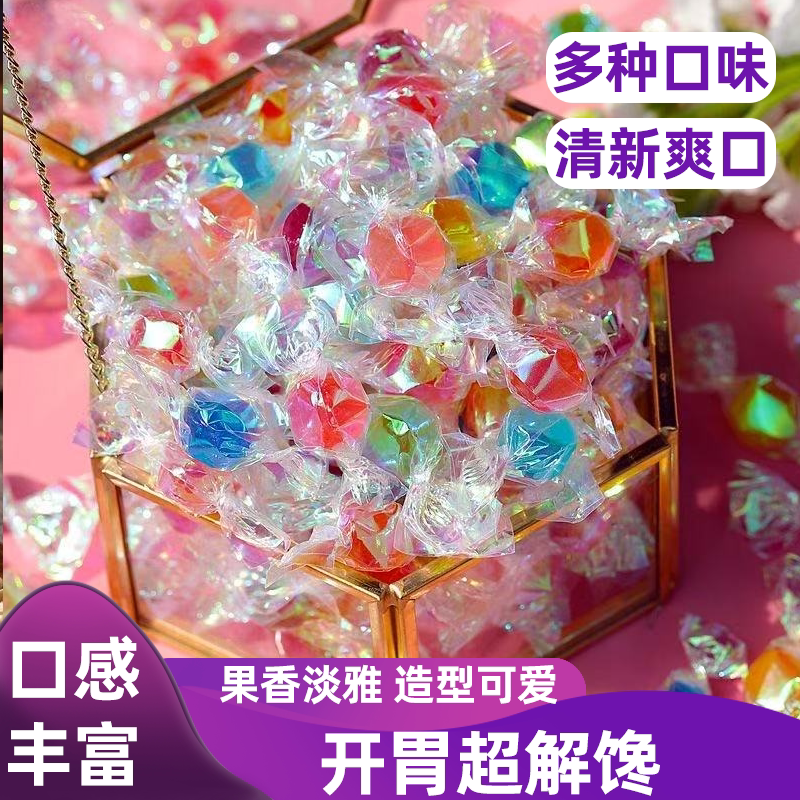 千纸鹤水果糖散装硬糖多种口味炫彩糖纸精致小巧甜香四溢休闲零食
