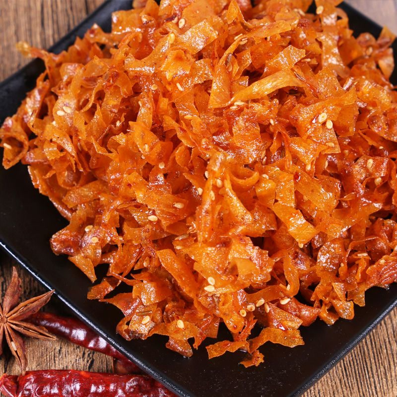 湖南特产平江传统香辣豆皮卷辣条125g湘味地道零食怀旧怀旧美食