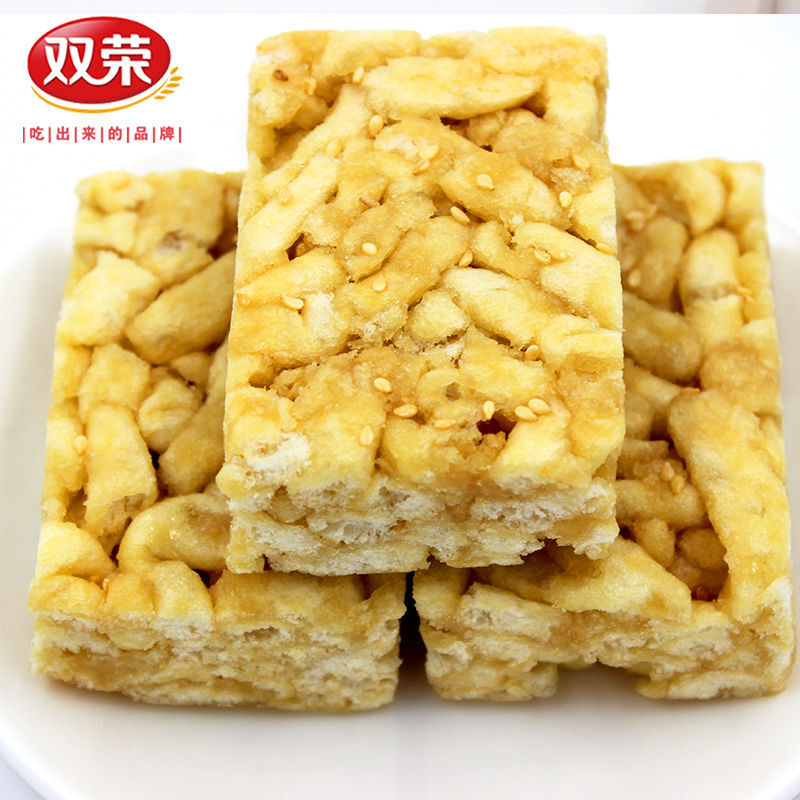 双荣鸡蛋原味芝麻味松软沙琪玛传统休闲小零食糕点整箱1-5斤批发