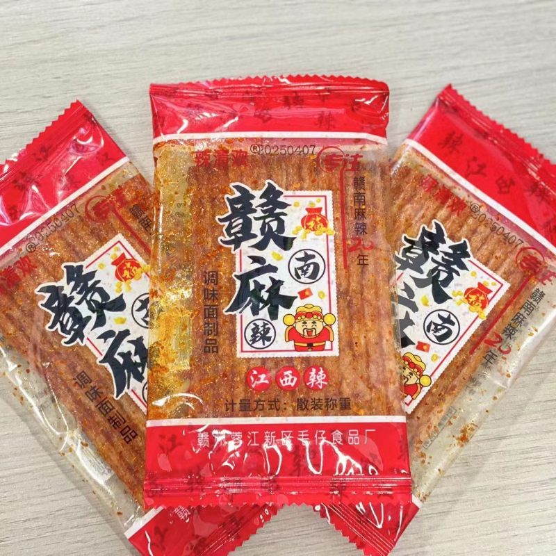 赣麻辣条香辣素大刀肉麻辣零食厂家批发8090怀旧休闲食品素食小吃
