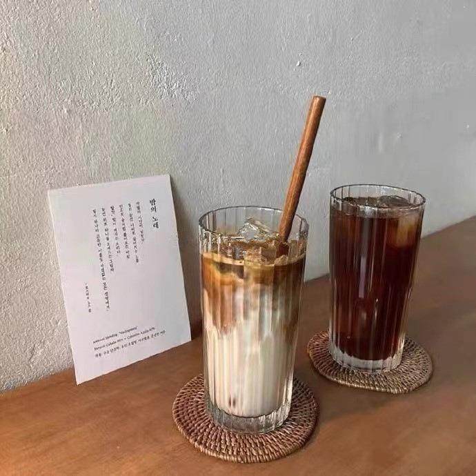 钢化玻璃咖啡杯拿铁杯威士忌杯冷饮杯美式杯冷饮杯冰啡杯