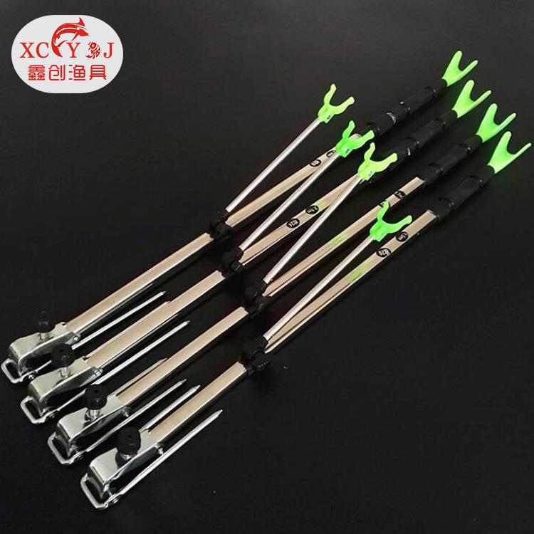 方管不锈钢鱼竿支架渔杆炮台钓鱼台钓架杆垂钓渔具炮台支架