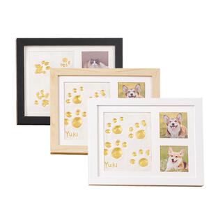 跨境全新升级手足印相框宝宝纪念狗狗猫咪爪印宠物脚印泥DIY画框