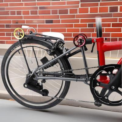 Litepro折叠自行车铝合金超轻易行轮密封轴承小布推行轮用于改装